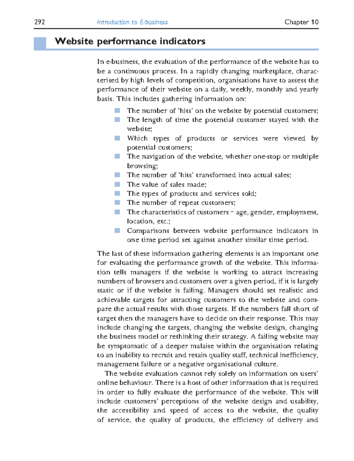 Introduction to eBusiness Management and Strategy311 site