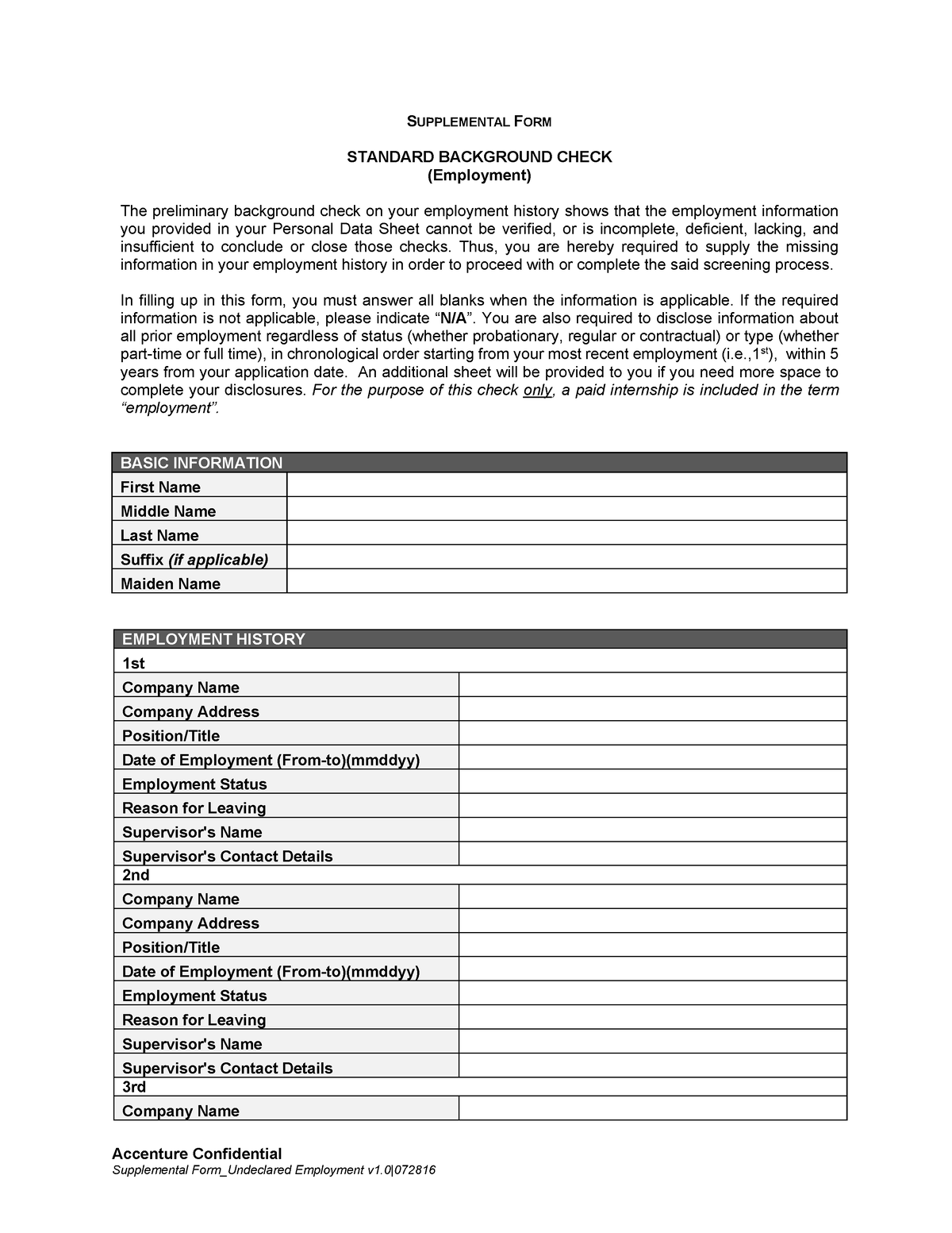 supplemental-form-undeclared-employment-v1-accenture-confidential