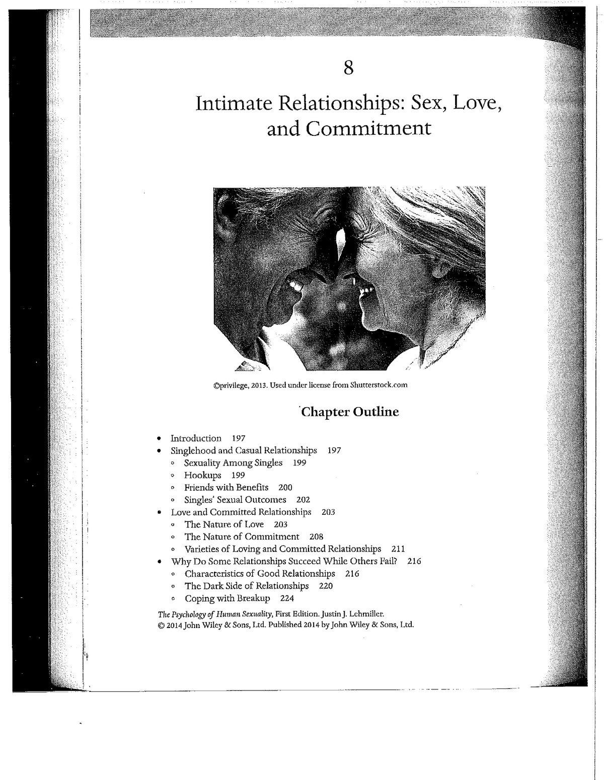 Psychology of Human Sexuality by Lehmiller - Intimate Relationships Sex Love and Commitment