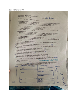 Homework 2 F23 Docx - GEOS212: INTRO TO OCEANOGRAPHY (Fall 2023 ...