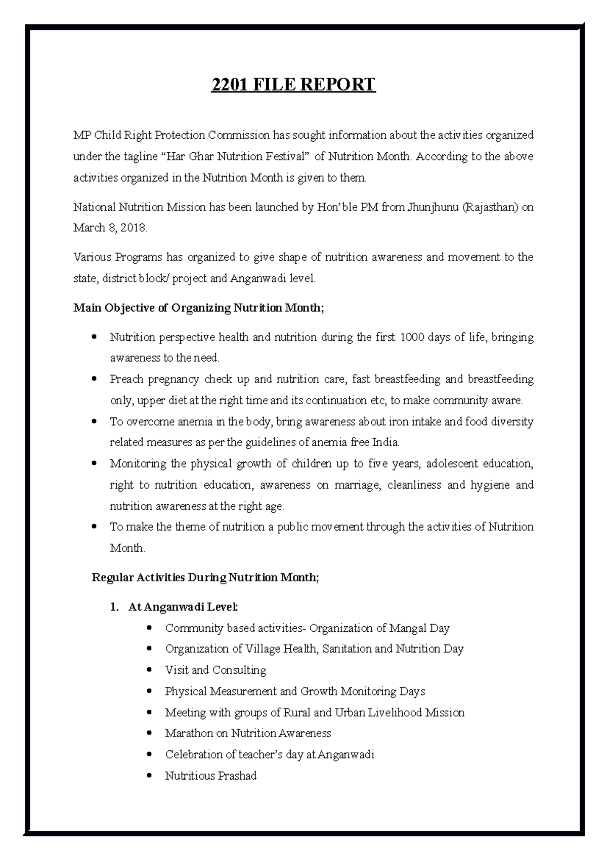 2201 FILE Report - 2201 FILE REPORT MP Child Right Protection ...