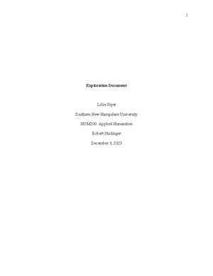 Lillie Piper-Russell SCS 200 Applied Social Sciences - Module Four ...
