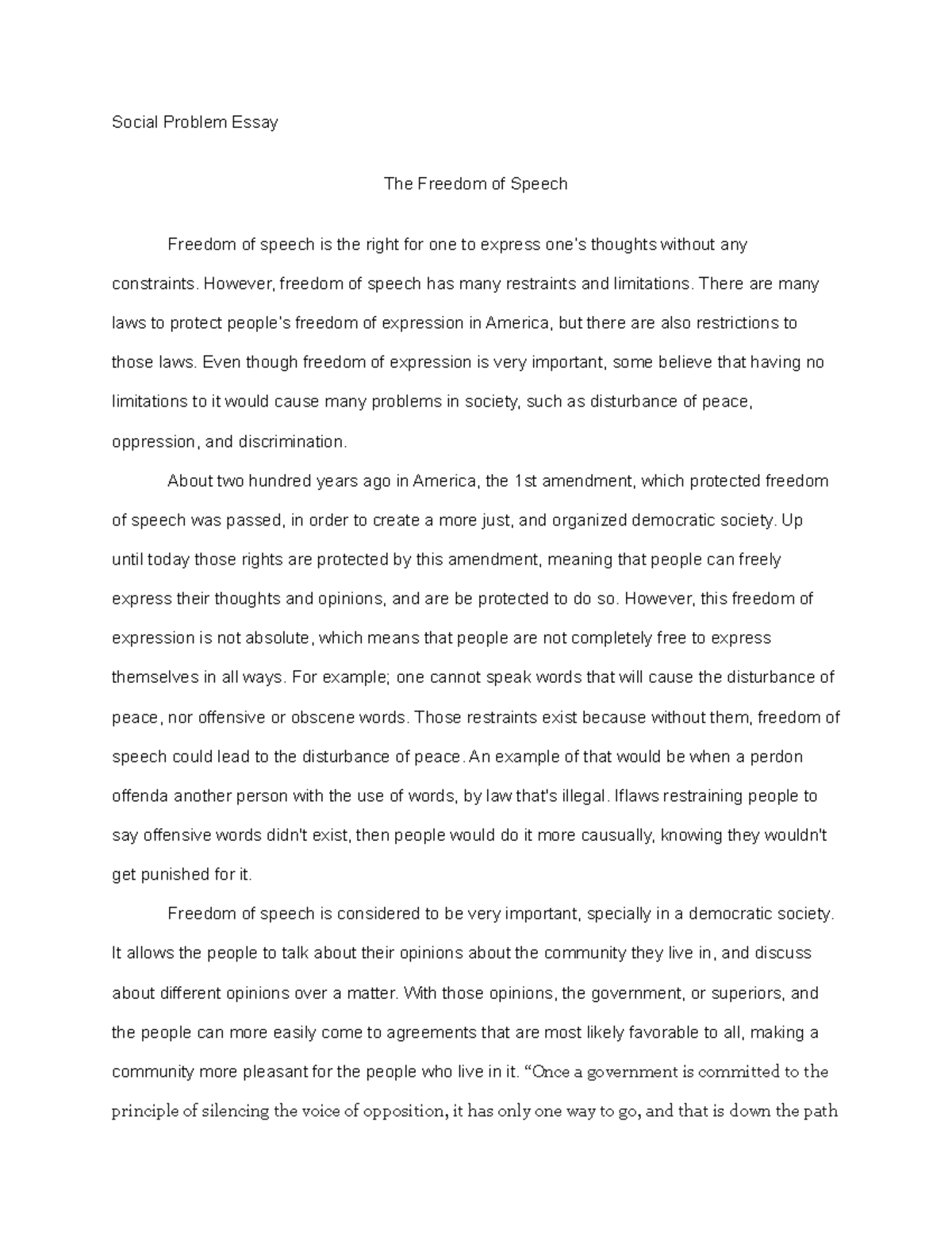 social-problem-essay-grade-a-social-problem-essay-the-freedom-of