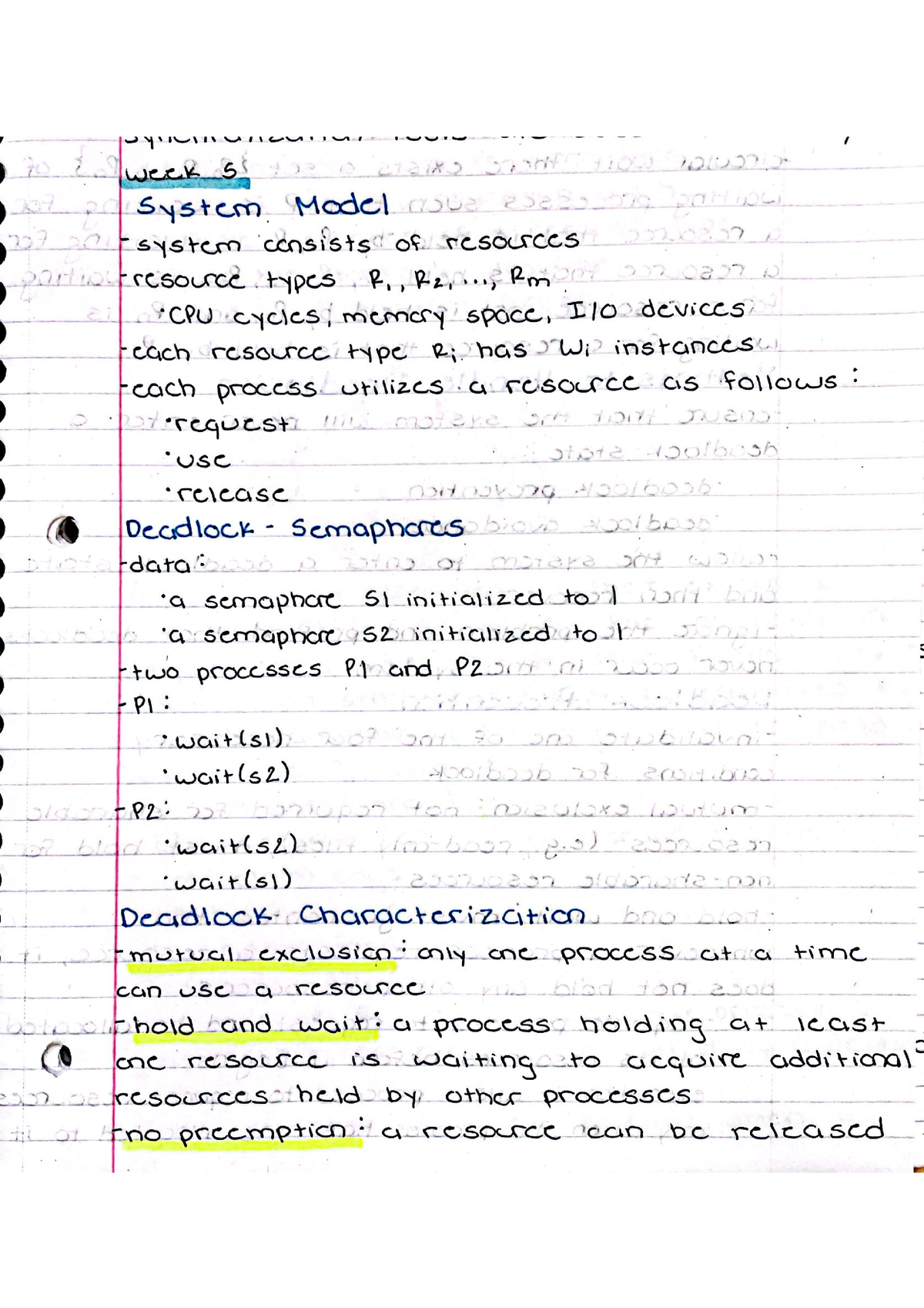 Cse4600 - Notes For The Operating Systems Course Taught By Bilal Kahn 