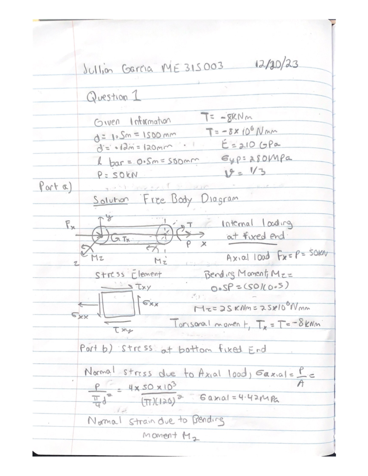 Me 315 final exam - exam - ME 315 - Studocu