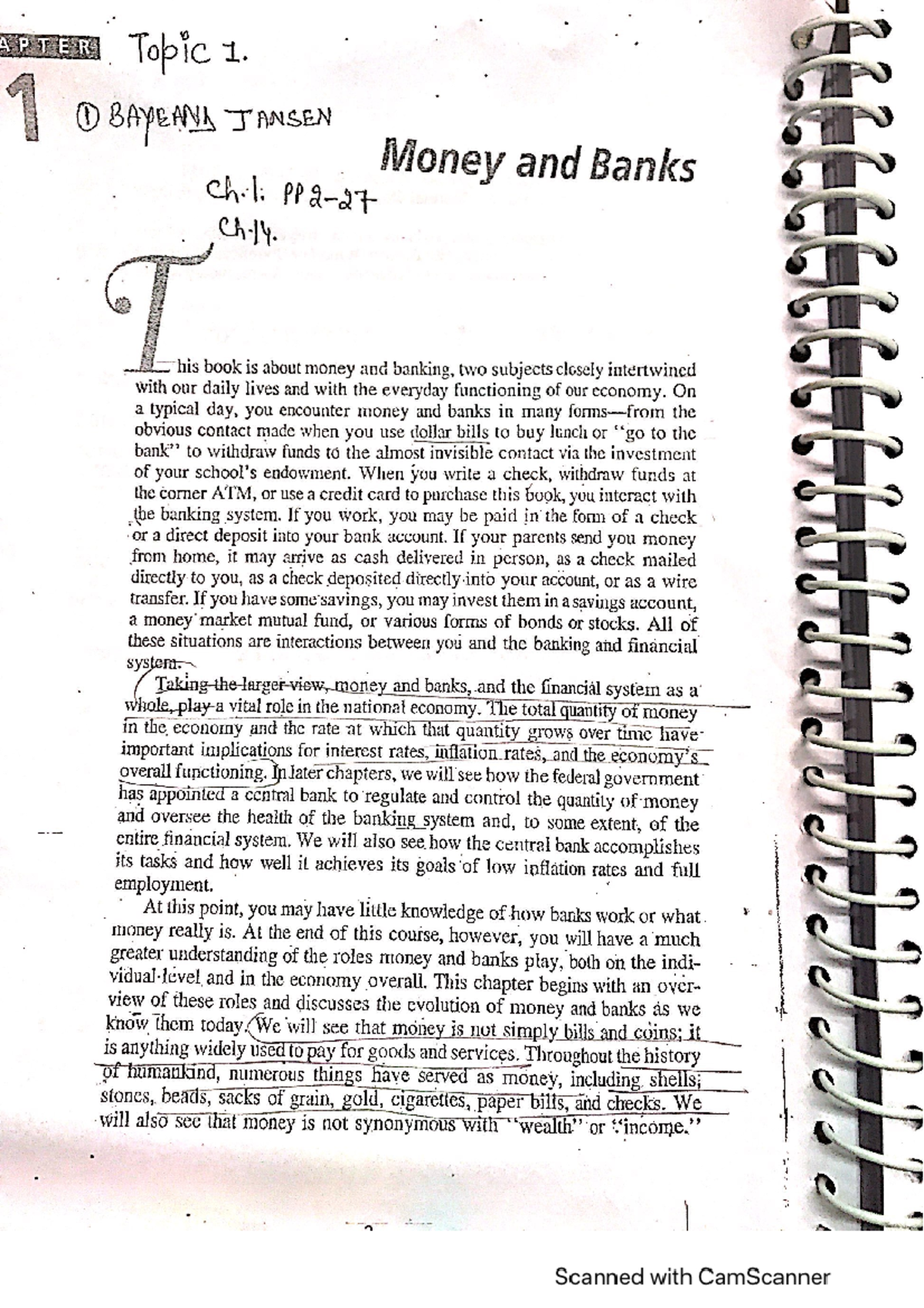 Reading NO 1 - money and banking - StuDocu