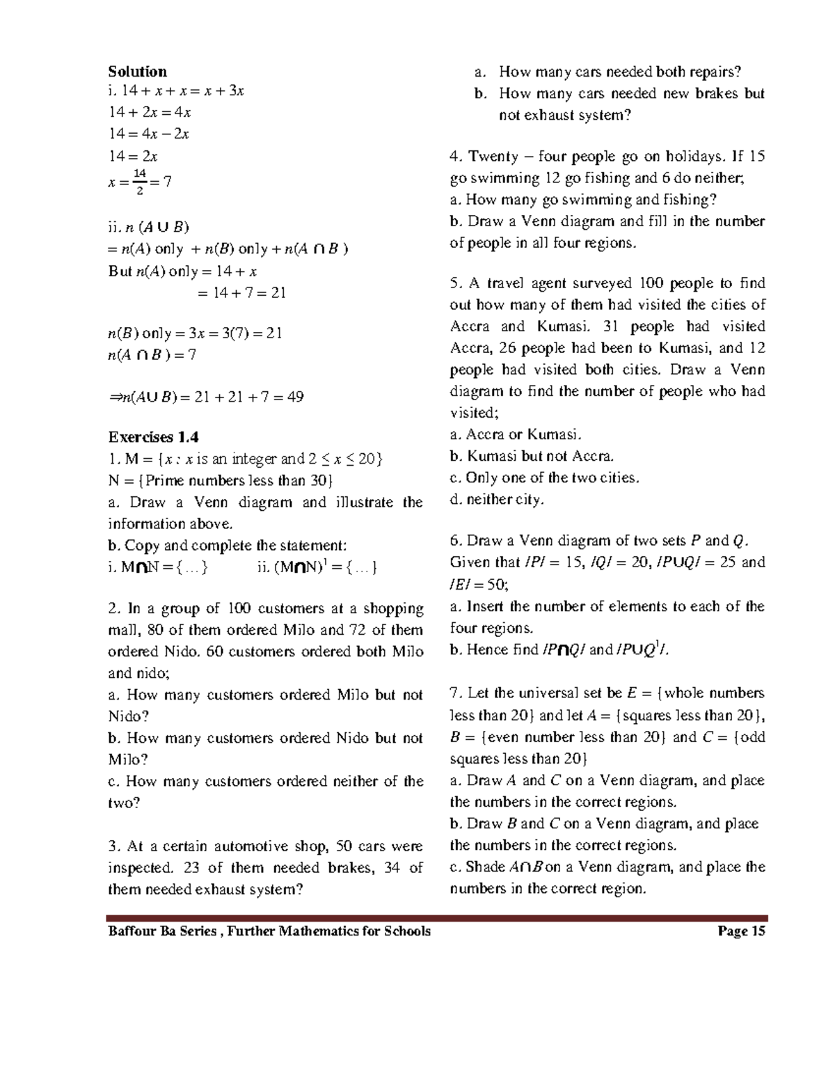 Maths Elective 25 - 8poiuy8t7 - Baffour Ba Series , Further Mathematics ...