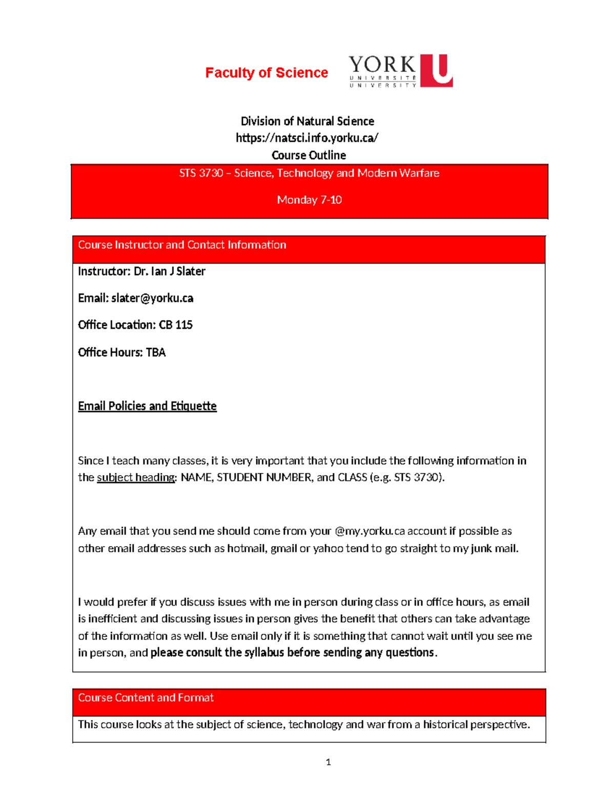 Syllabus STS 3730 Winter 2024 Division of Natural Science natsci.info