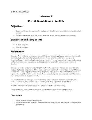 Lab 2 - Instructor: Dr. Huifang Dou - ENGR 065 Circuit Theory ...