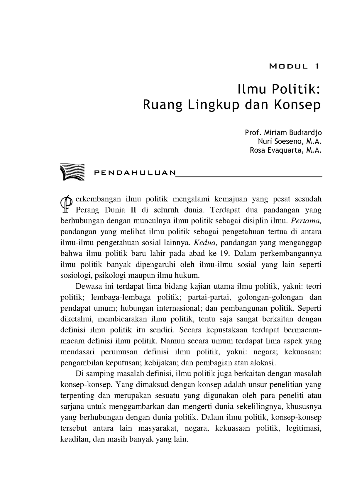 ISIP4212-M1 - Materi - Modul 1 Ilmu Politik: Ruang Lingkup Dan Konsep ...