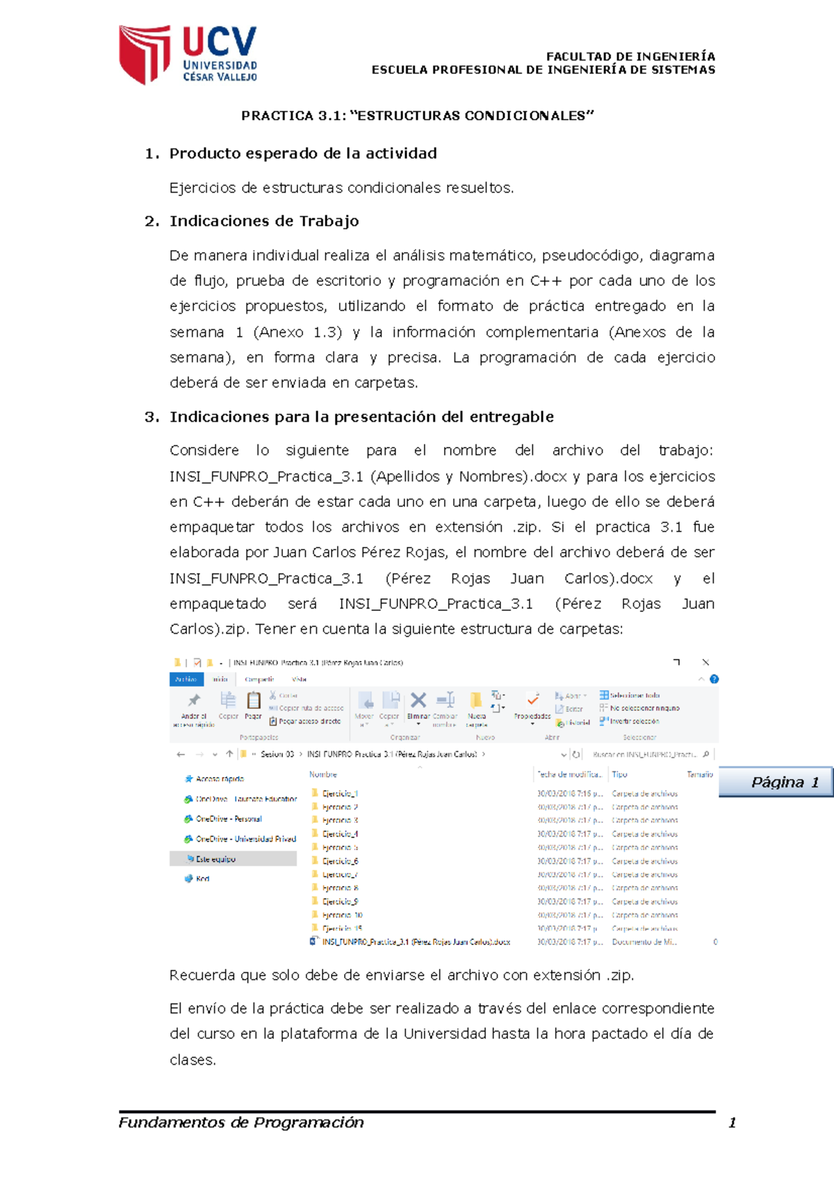 INSI Funpro Practica 3.1 (Estructuras Condicionales) - Página 1 ...