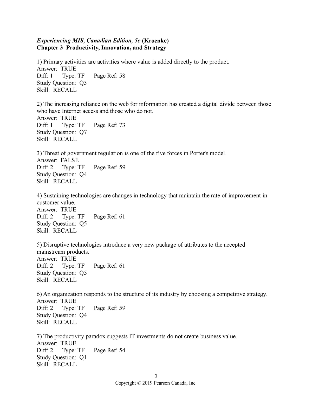 chapter-3-problem-bank-experiencing-mis-canadian-edition-5e