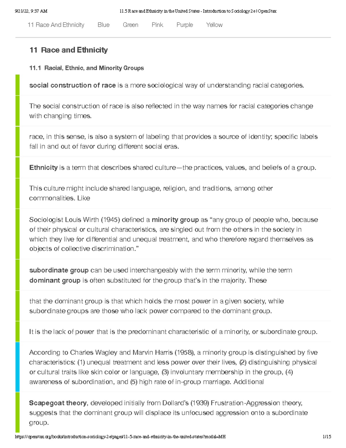 11.2-11.5 Ch Notes - 11 Race and Ethnicity 11 Racial, Ethnic, and ...