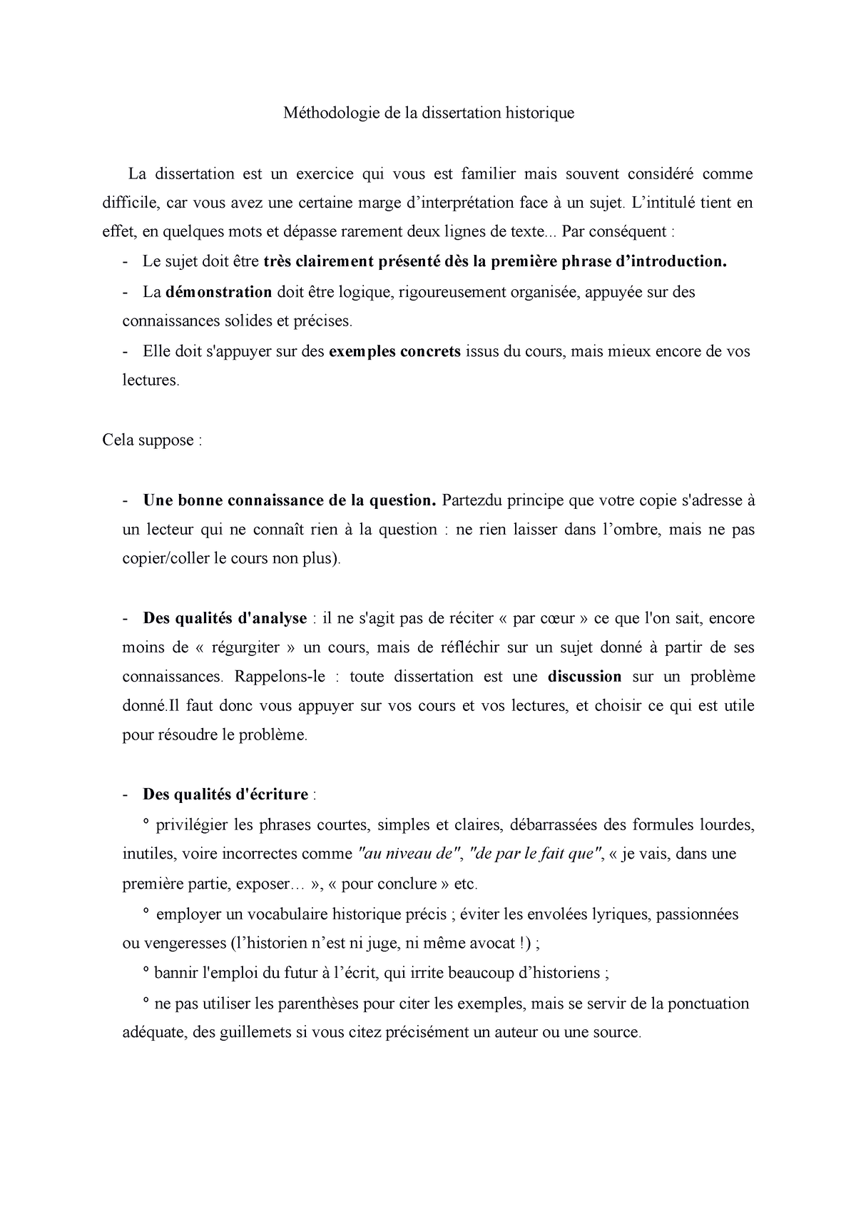 dissertation historique pdf