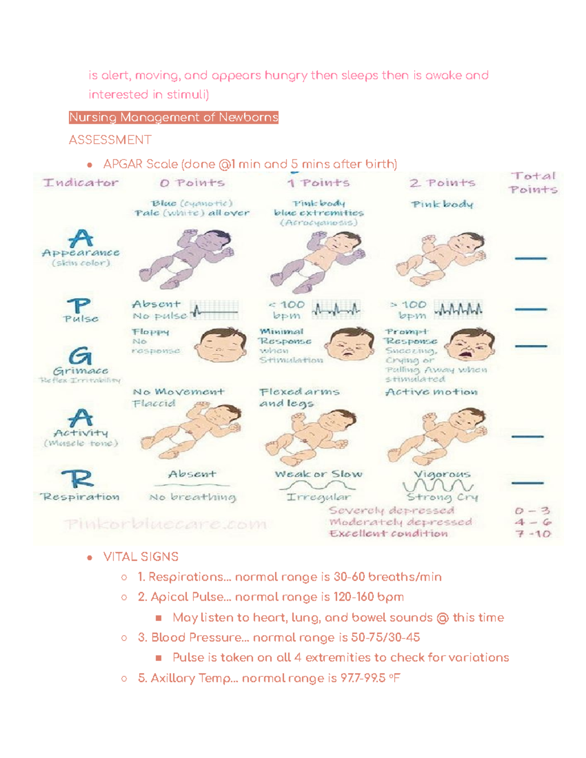 Women's Health fetal assessment - is alert, moving, and appears hungry ...