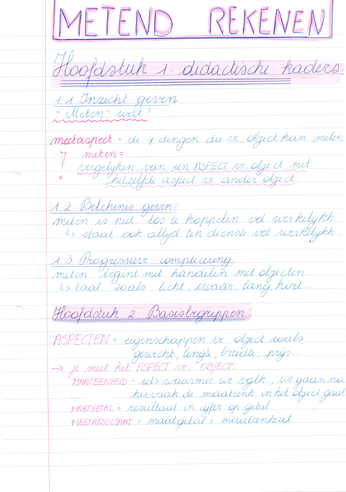 Samenvatting Wiskunde Metend Rekenen - Wiskunde: Redeneervaardigheden ...