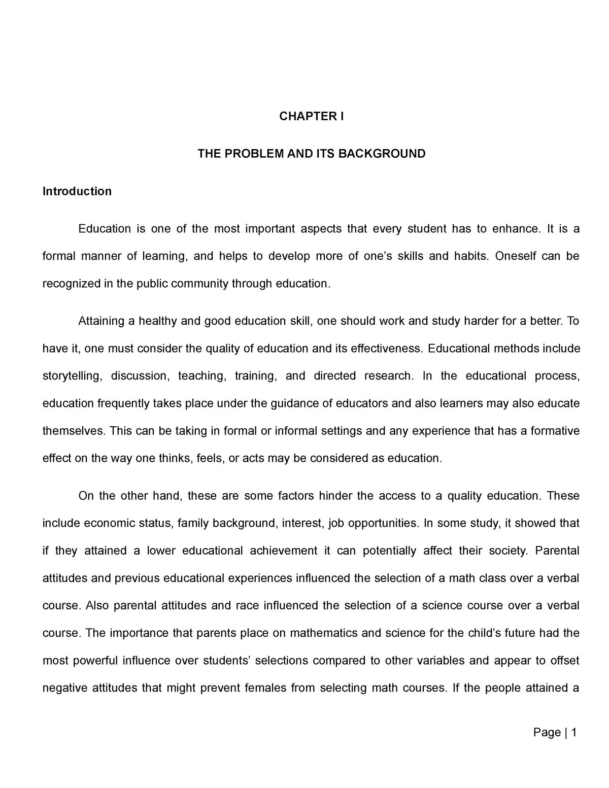 research paper about factors affecting students performance