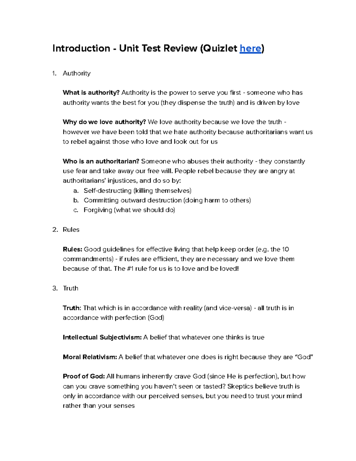 HRE20 - Introduction Test Review - Introduction - Unit Test Review ...