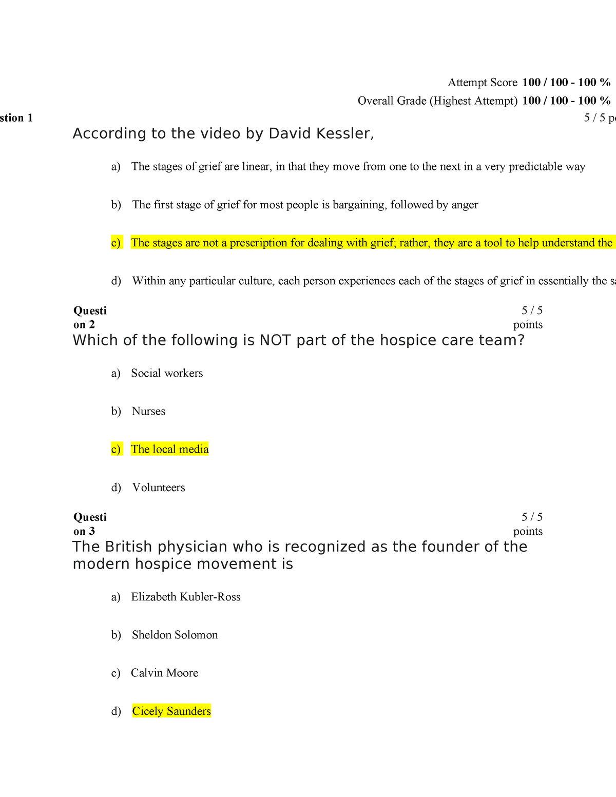 BEHS 380 quiz2 week 5 - quiz behavioral - Attempt Score 100 / 100 - 100 ...