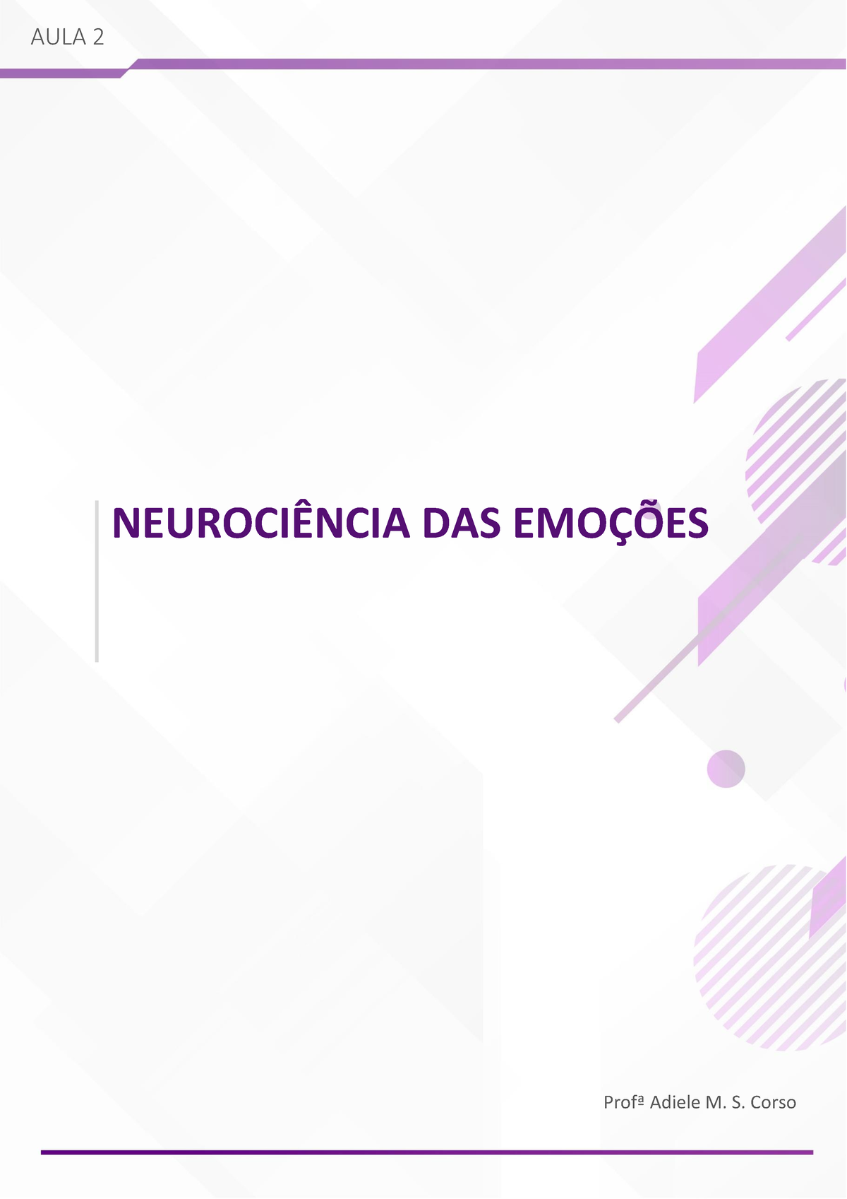 Aula 02 Resumo Neuropsicopedagogia Clínica E Institucional Aula 2 NeurociÊncia Das EmoÇÕes 1909