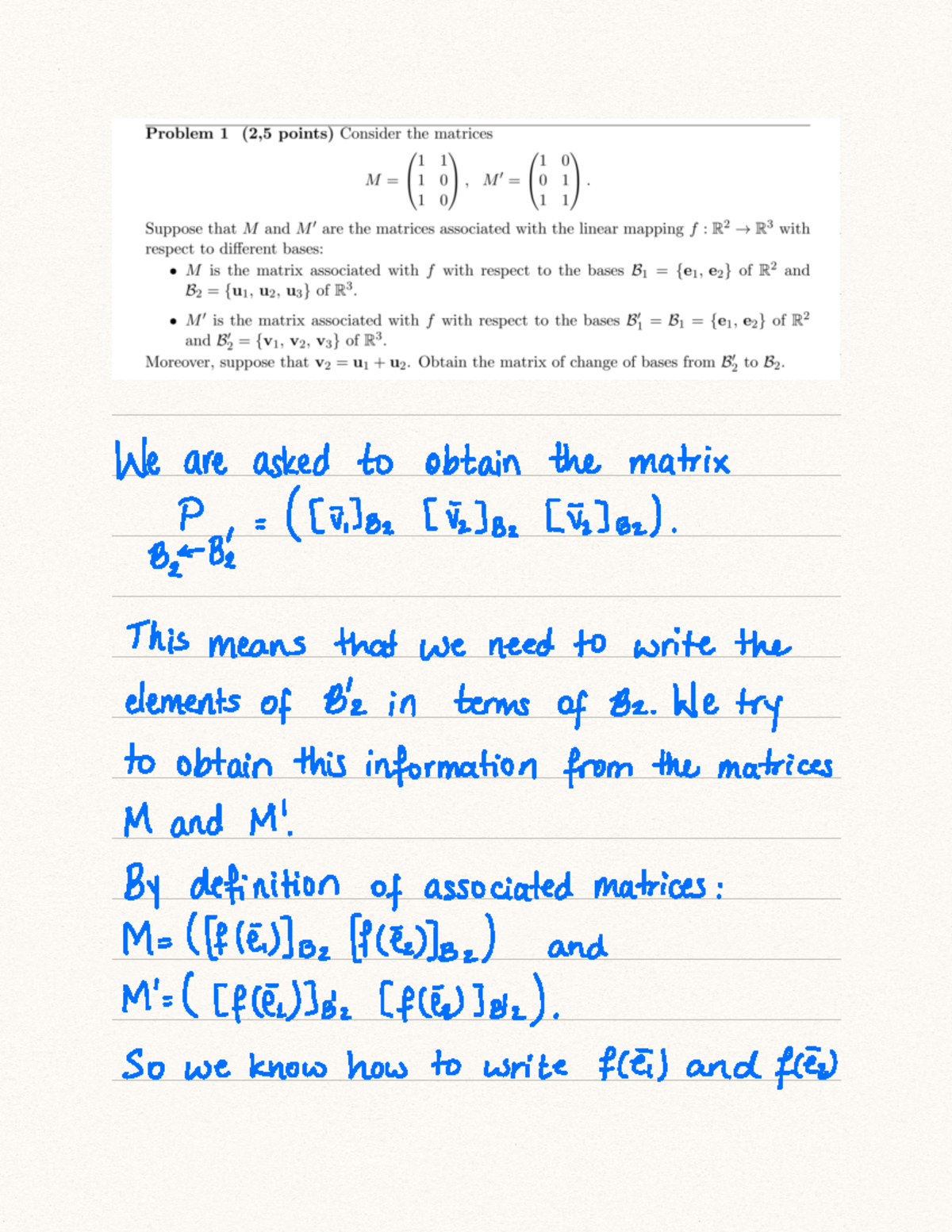 Midterm II Solutions - Examen - Álgebra Lineal - URJC - Studocu