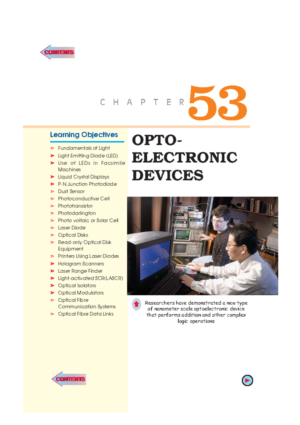 Ch53 hjhgj OPTO ELECTRONIC DEVICES 53 C H A P T E R Learning