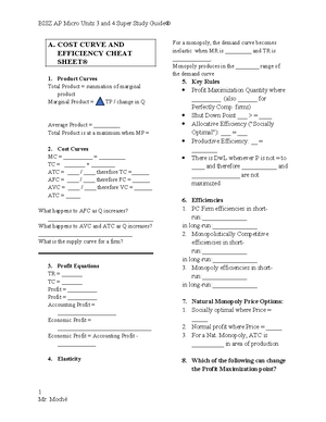 PPC Practice - You do - Production Possibilities Curve The concept of ...