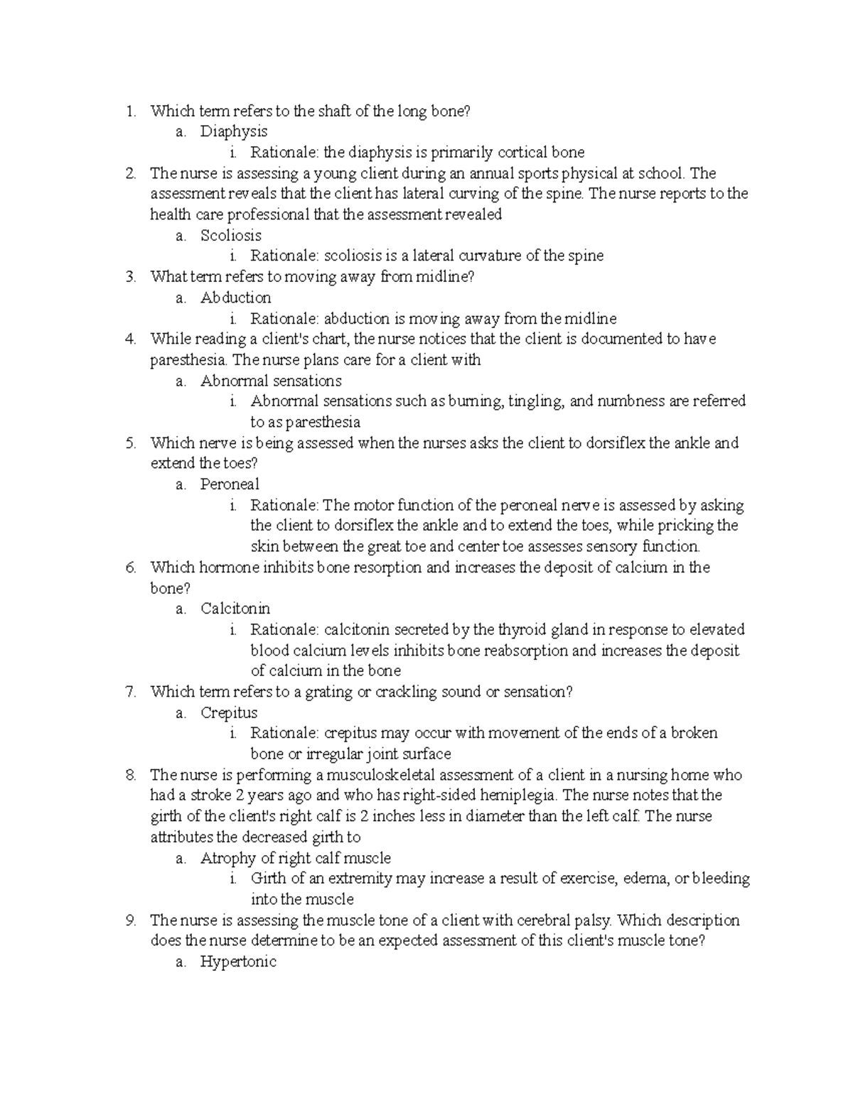 practice-questions-which-term-refers-to-the-shaft-of-the-long-bone-a