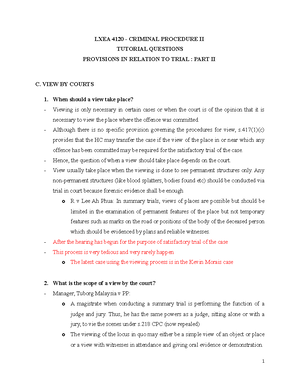 Summary Trial - In what circumstances can an accused be handcuffed ...