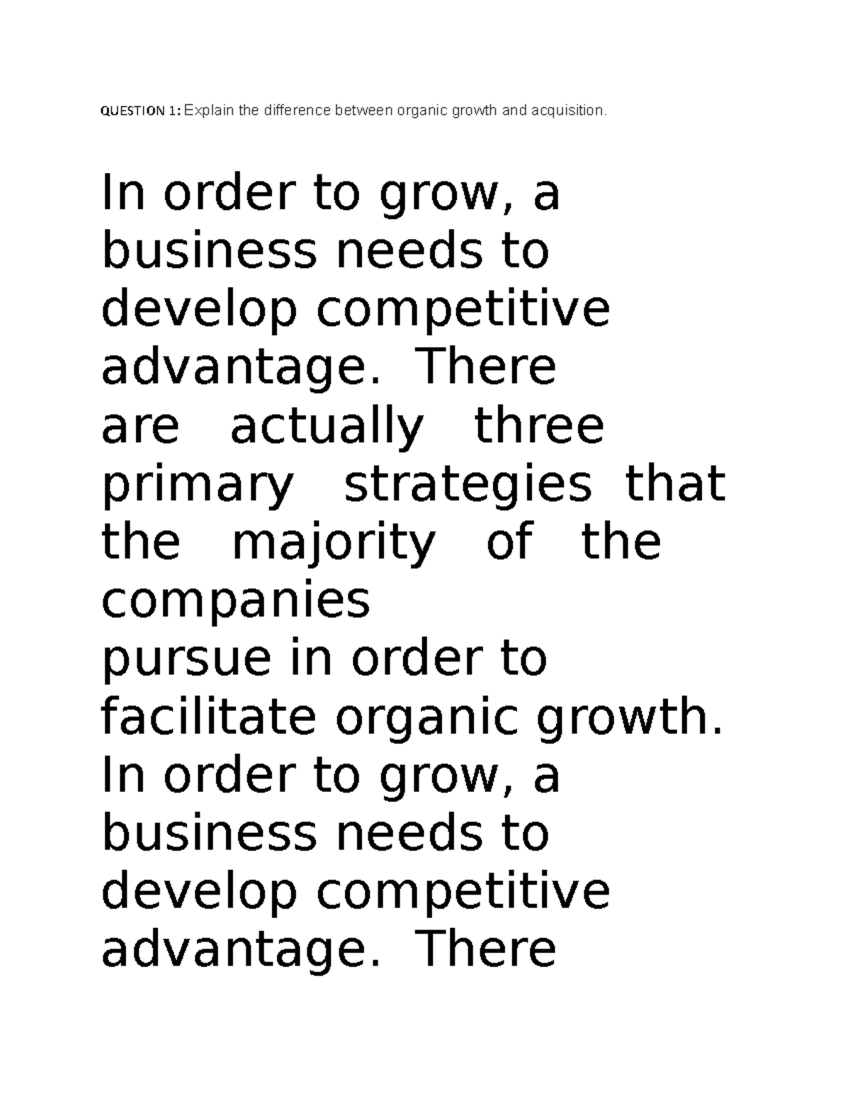 Case 2 Mott Macdonalds - QUESTION 1: Explain the difference between ...