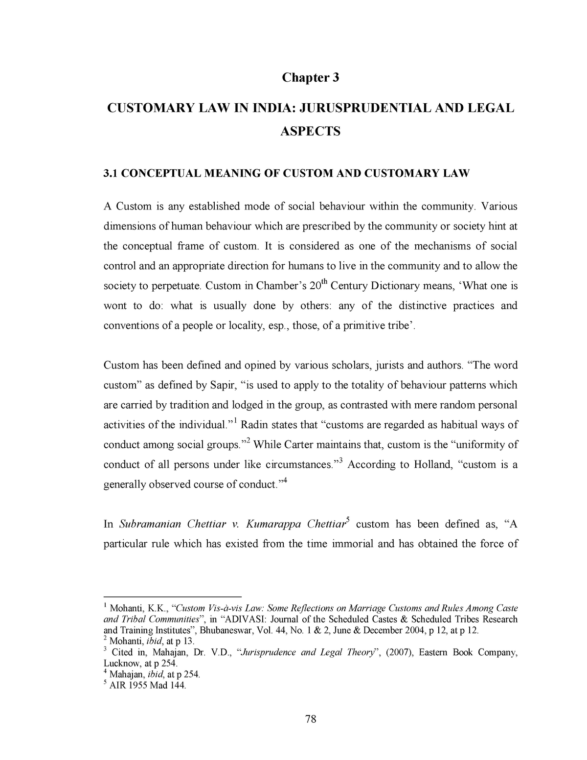 09-chapter-3-summary-company-law-chapter-3-customary-law-in-india