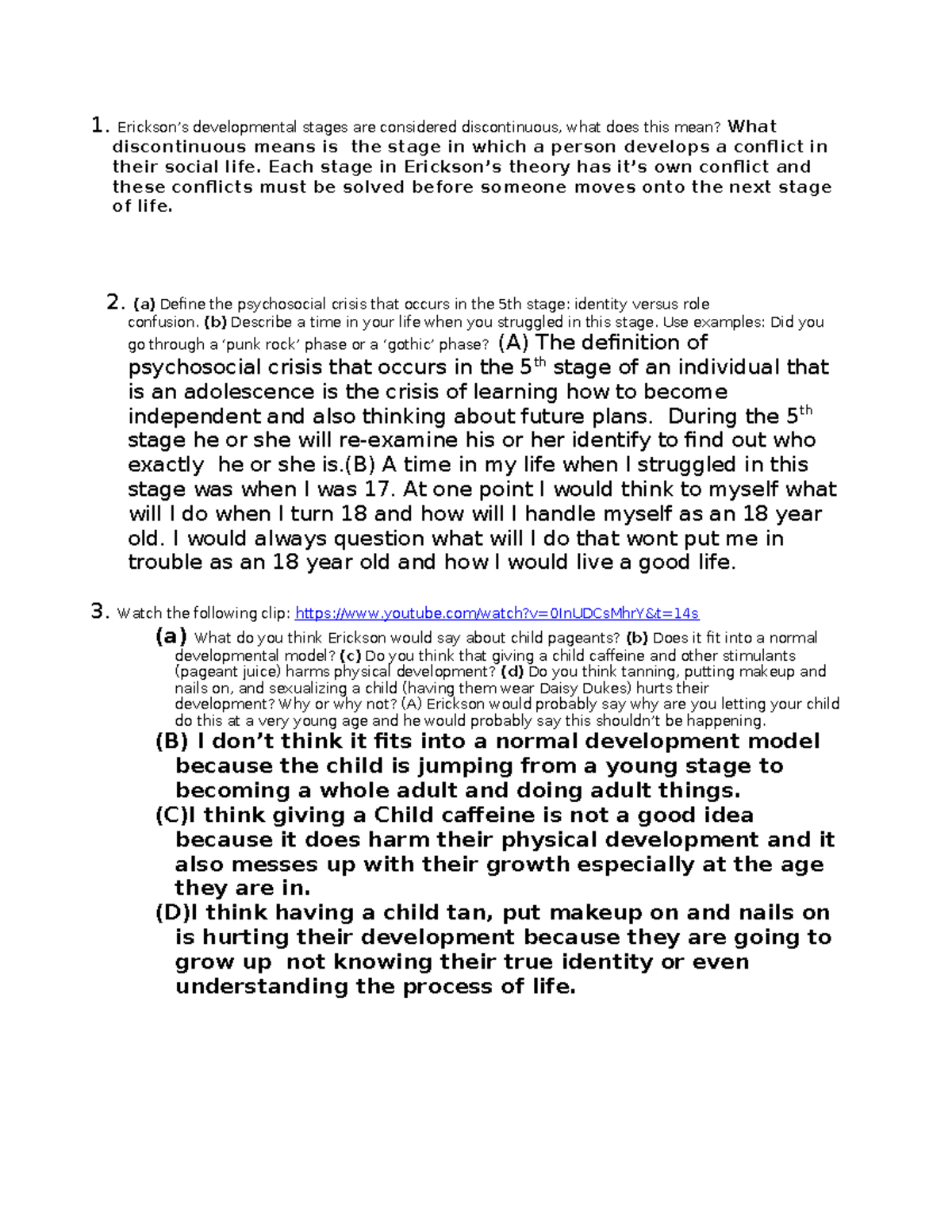 Erik Erikson copy essay paper 1. Erickson’s developmental stages