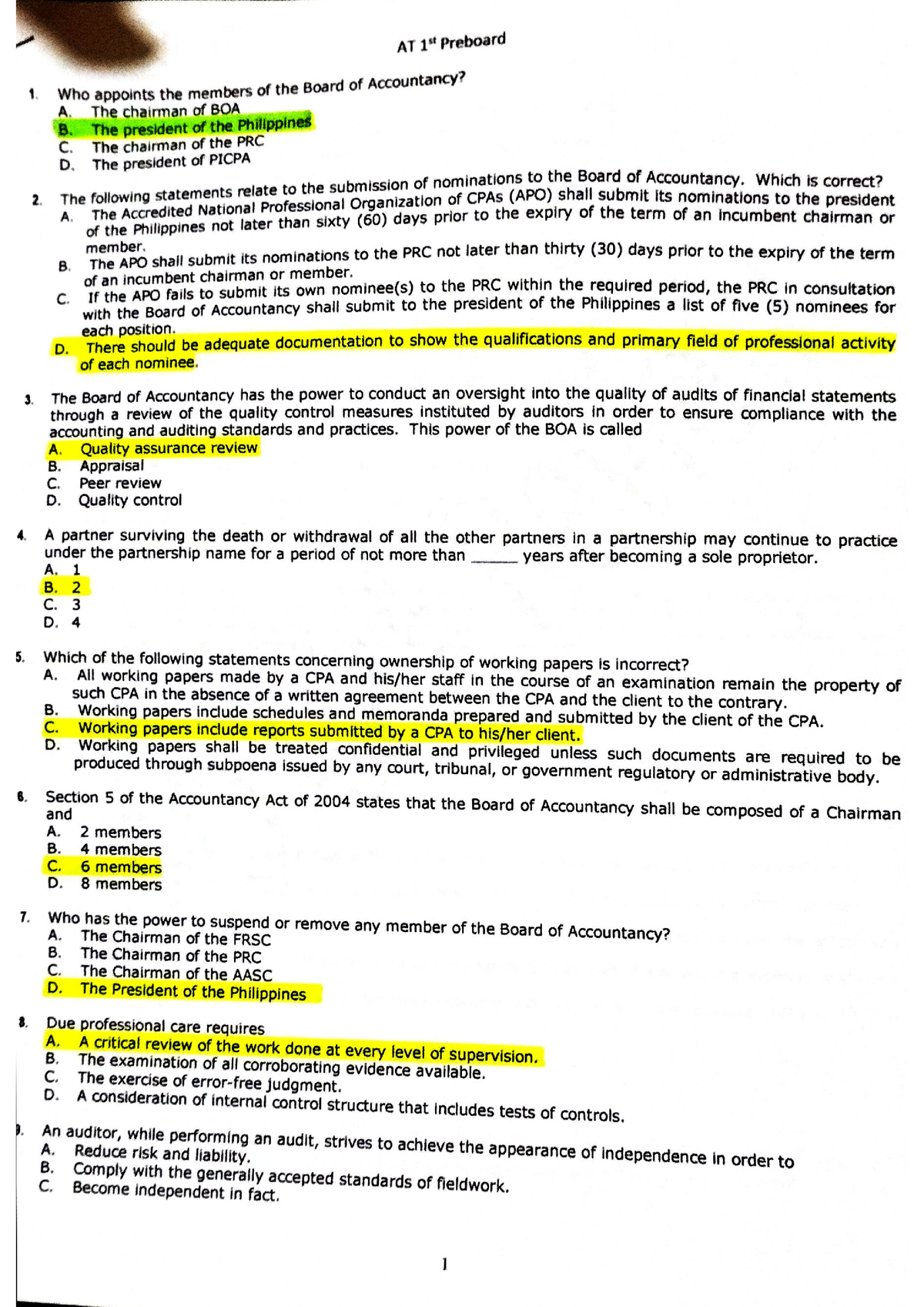 AUD Theory - Hope This Helps - Accountancy - Studocu