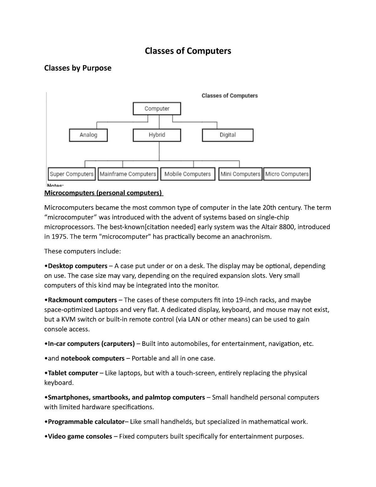 elec3-types-of-computer-classes-of-computers-classes-by-purpose