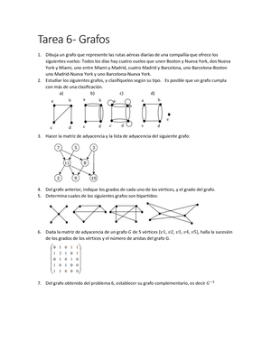 Tarea 5 - Probabilidades - Tarea 5 – Probabilidades Suponga Que Y Son ...