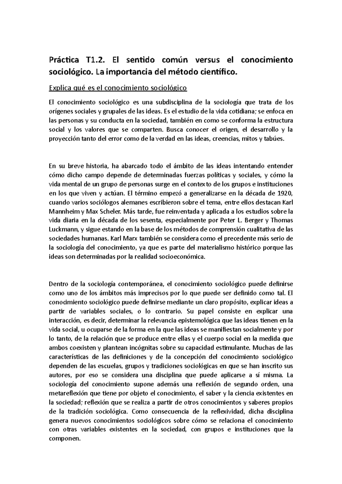 Diferencia Entre Sentido Común Y Conocimiento Sociológico – KMRWUI