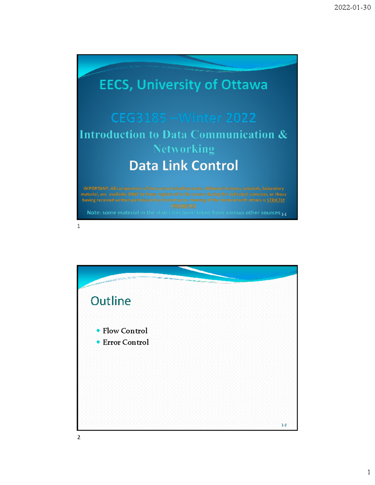 data-link-control-lecture-notes-12-outline-flowerror-controlcontrol-1