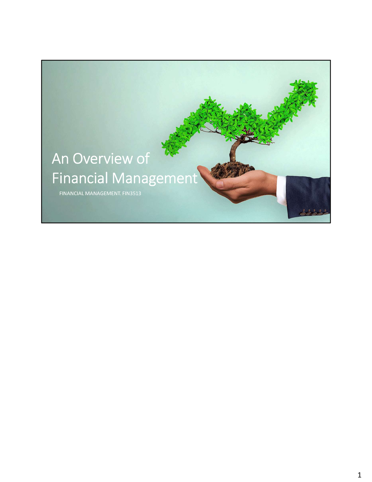 article review related to financial management