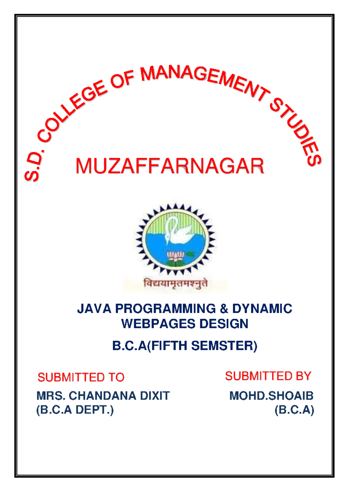 First Page Shoaib - Notes - Bachleors of computer applications ...