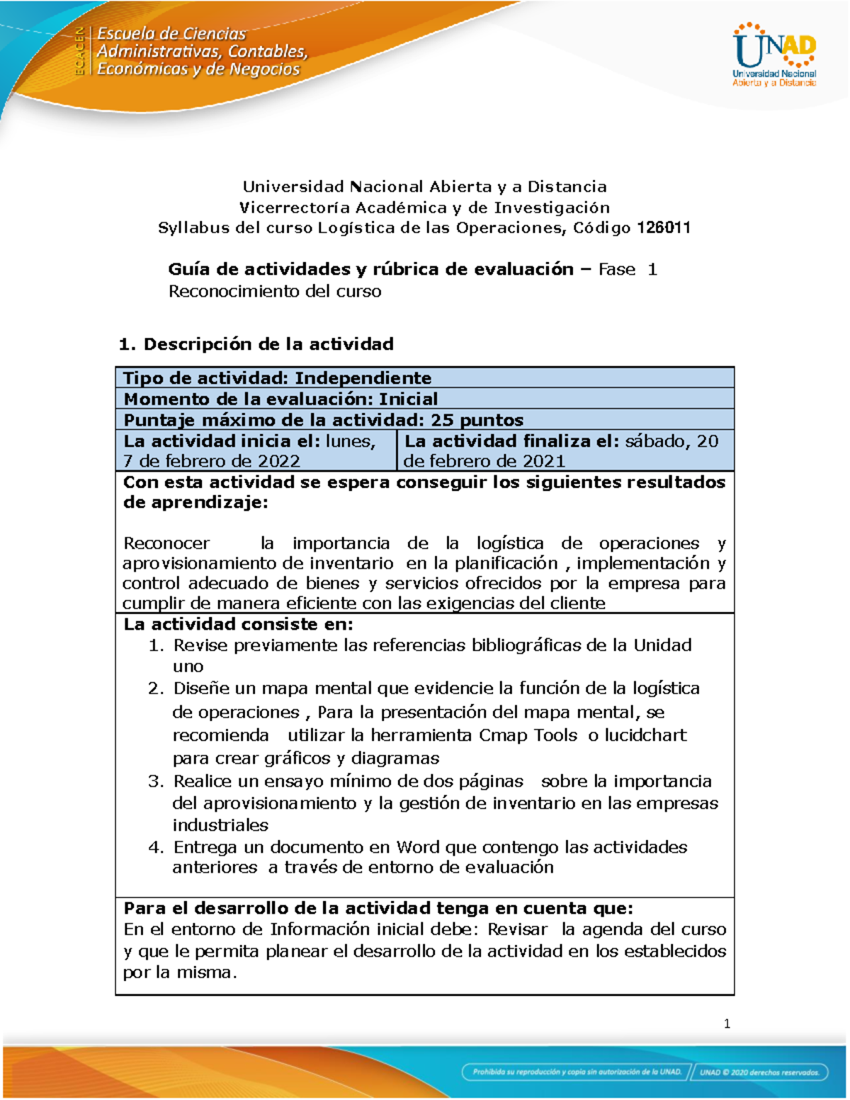 Guía De Actividades Y Rúbrica De Evaluación - Fase 1 - Reconocimiento ...