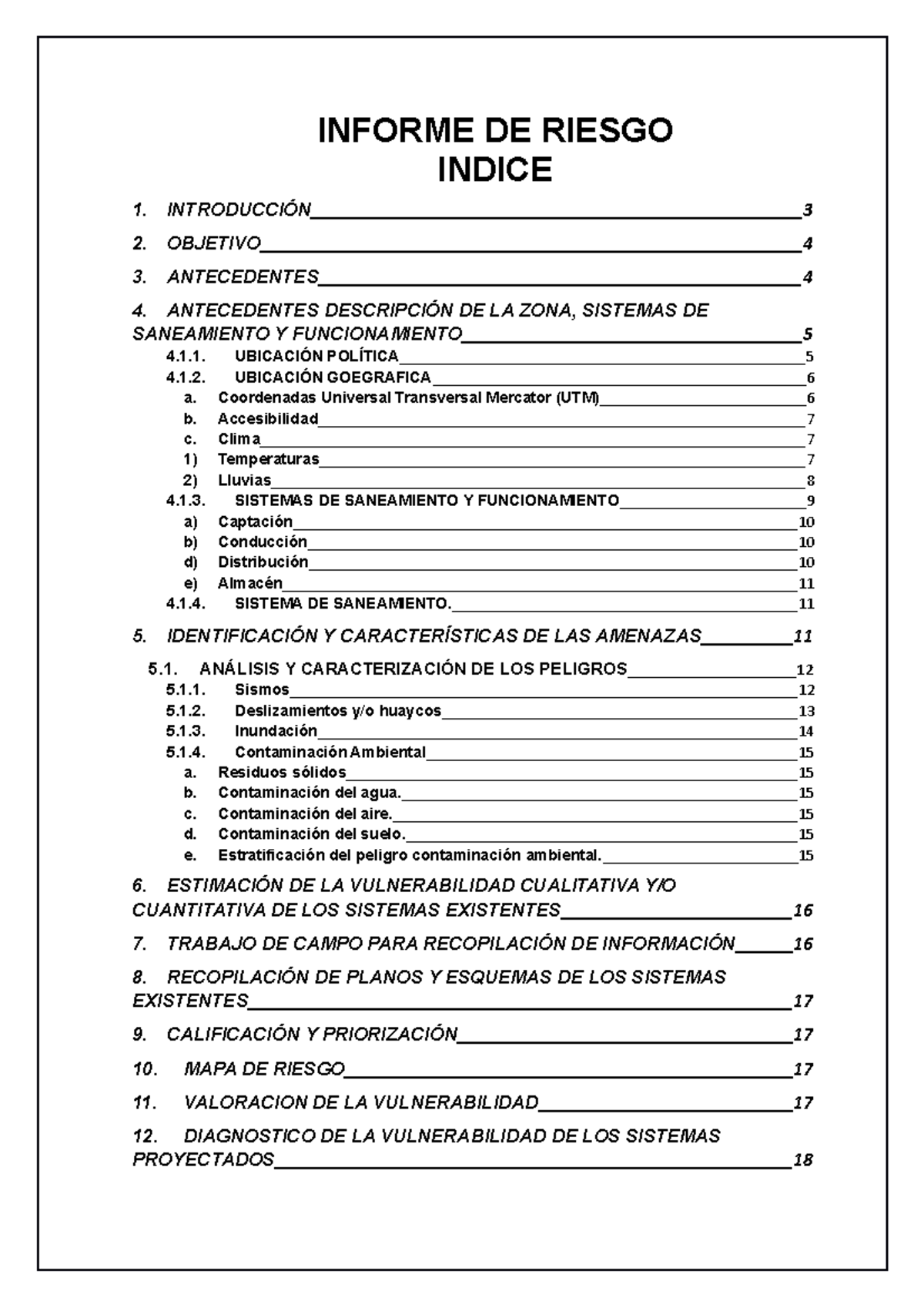Analisis de vulnerabilidad y riesgo - INFORME DE RIESGO - Studocu