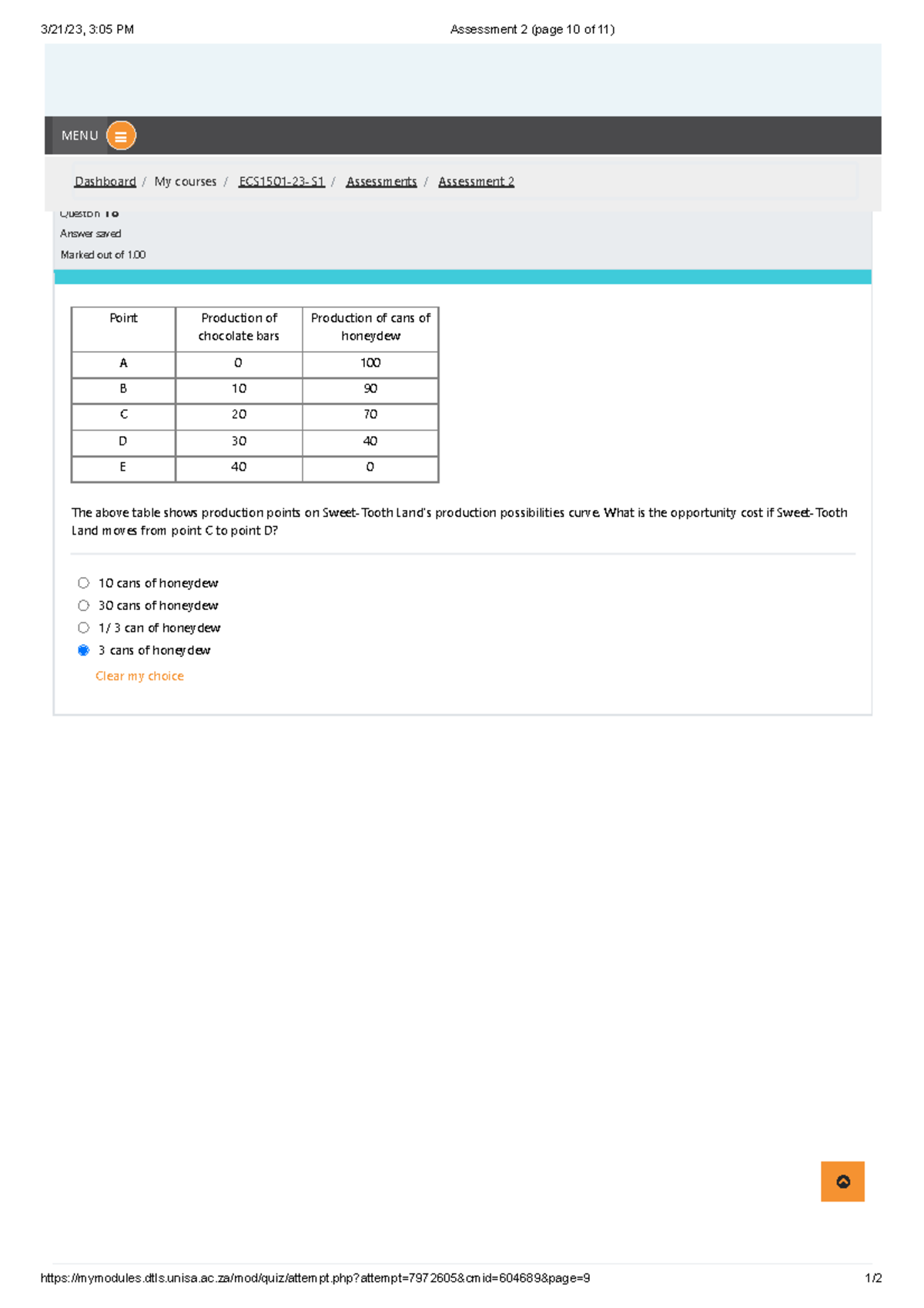 B10 - Notes - 3/21/23, 3:05 PM Assessment 2 (page 10 Of 11) - Studocu