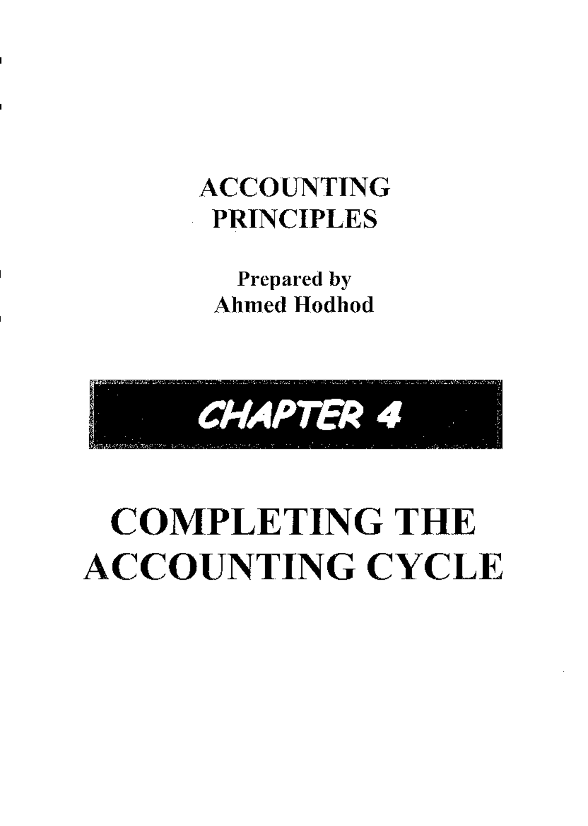 Ch.4 Completing The Accounting Cycle - Accounting Principles - Studocu