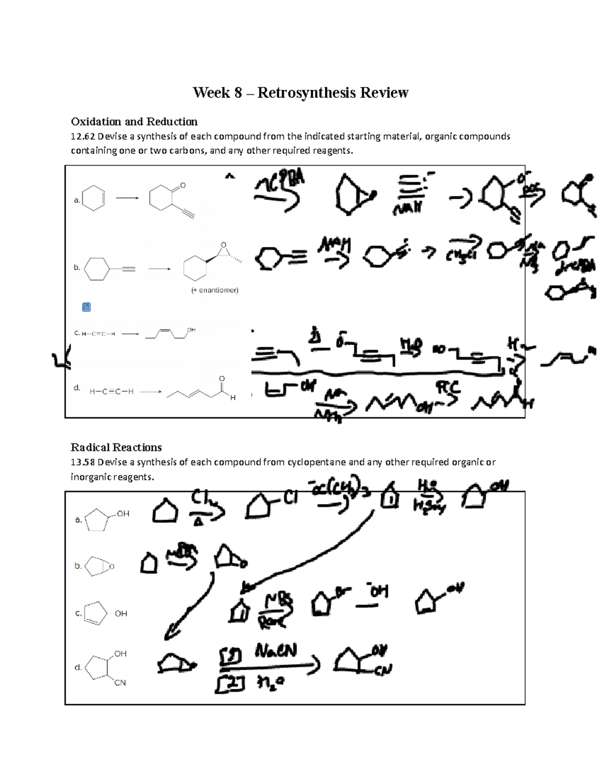 Week+8+E28093+Retrosynthesis+Review+Worksheet Week 8