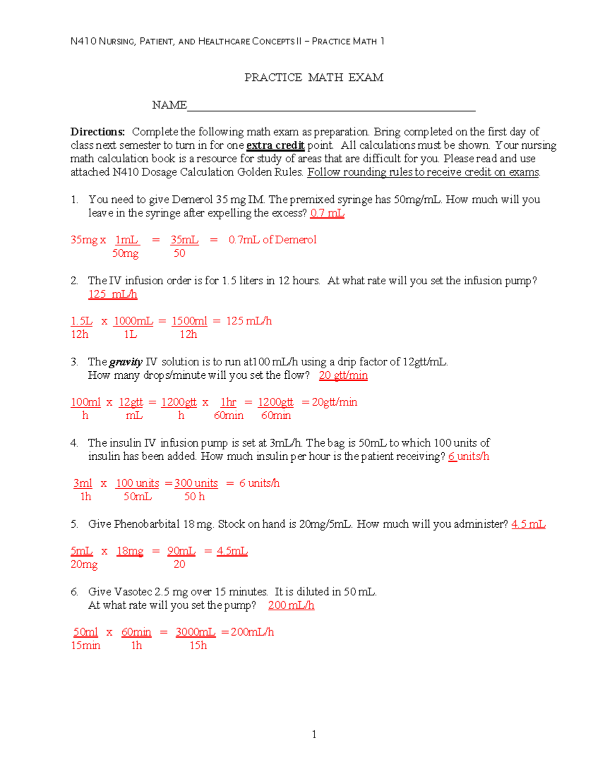 math assignment answers