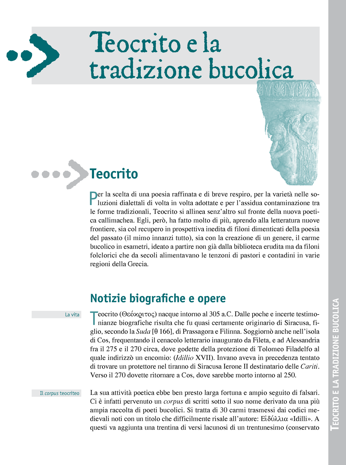 Teocrito E La Tradizione Bucolica Da Bib - EOCRITO E LA TRADIZIONE ...