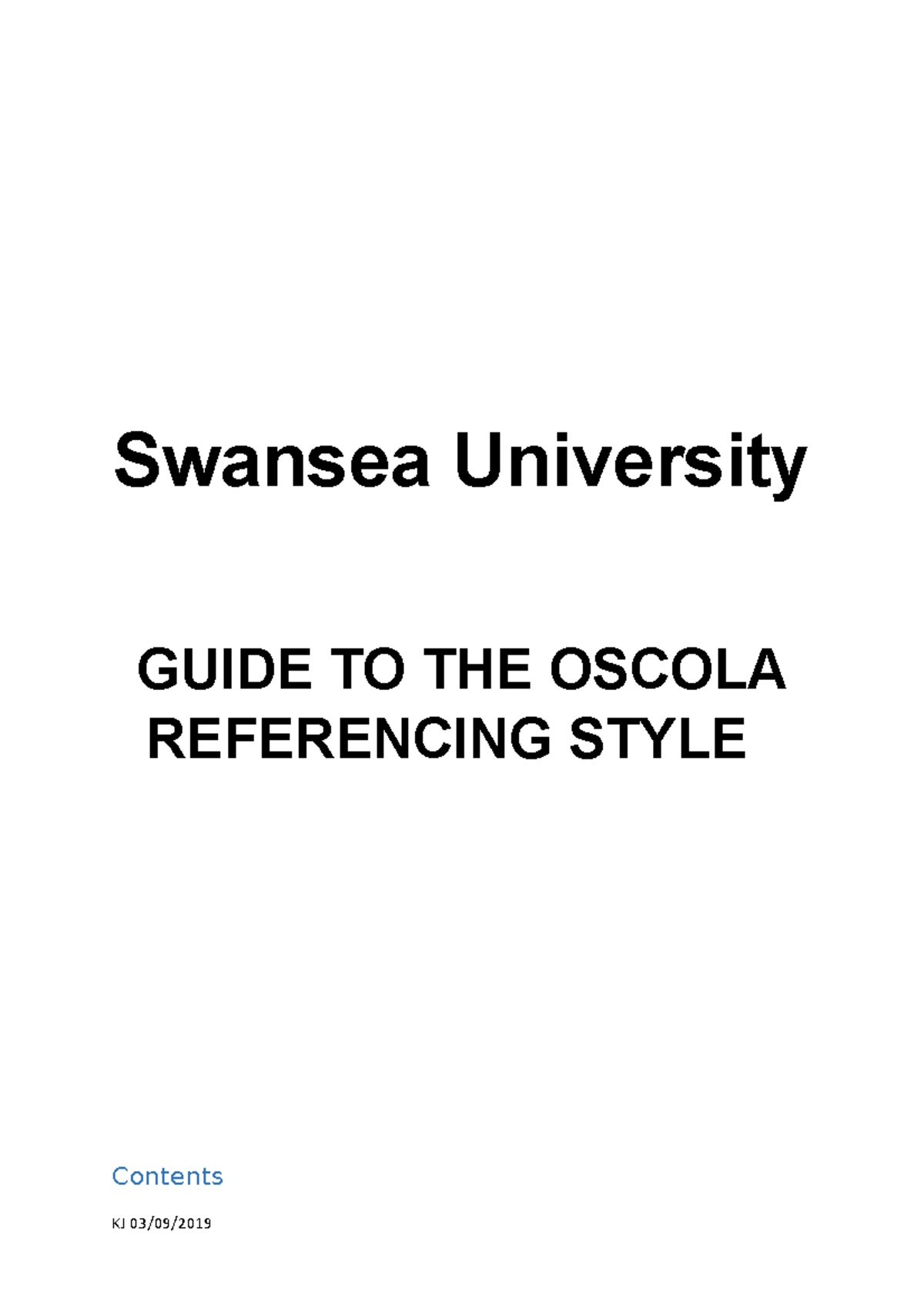 Oscola referencing guide