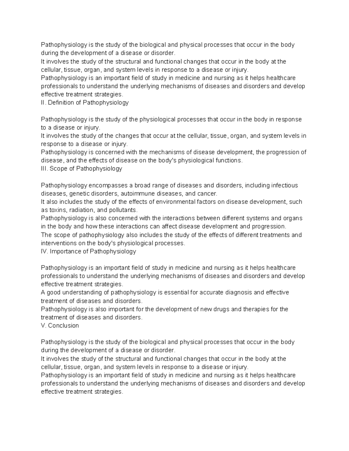 WHAT IS PATHOPHYSIOLOGY DEFINITION ROLE EXAMPLES visual data 4