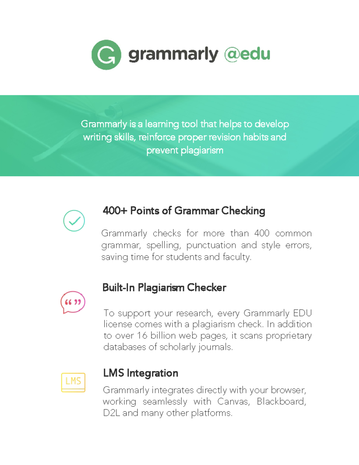 Grammarly Handbook - Grammarly Is A Learning Tool That Helps To Develop ...