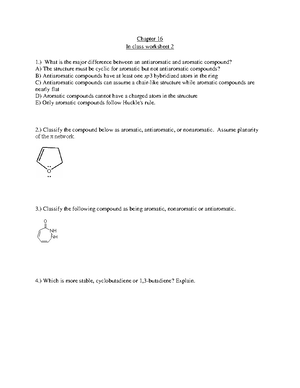 Practice Exam 1 - homework - Chemistry 2220 Organic Chemistry II for ...